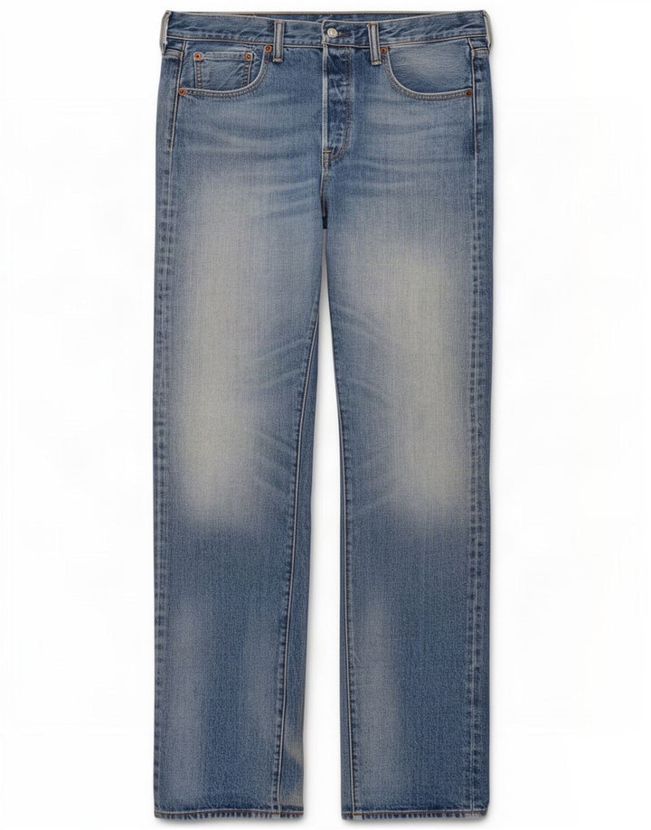 Levi's ženske 501 ravne traperice W33 L38 plavi pamuk