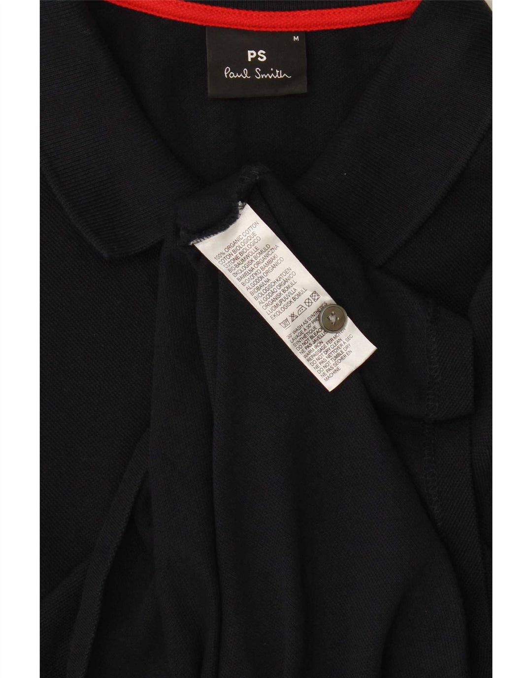 Paul Smith muška polo majica dugih rukava Srednje tamnoplavi pamuk