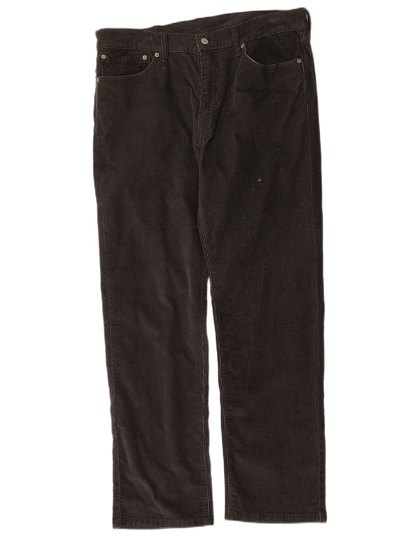 Levi's muške 751 ravne hlače od samta W36 L32 crni pamuk