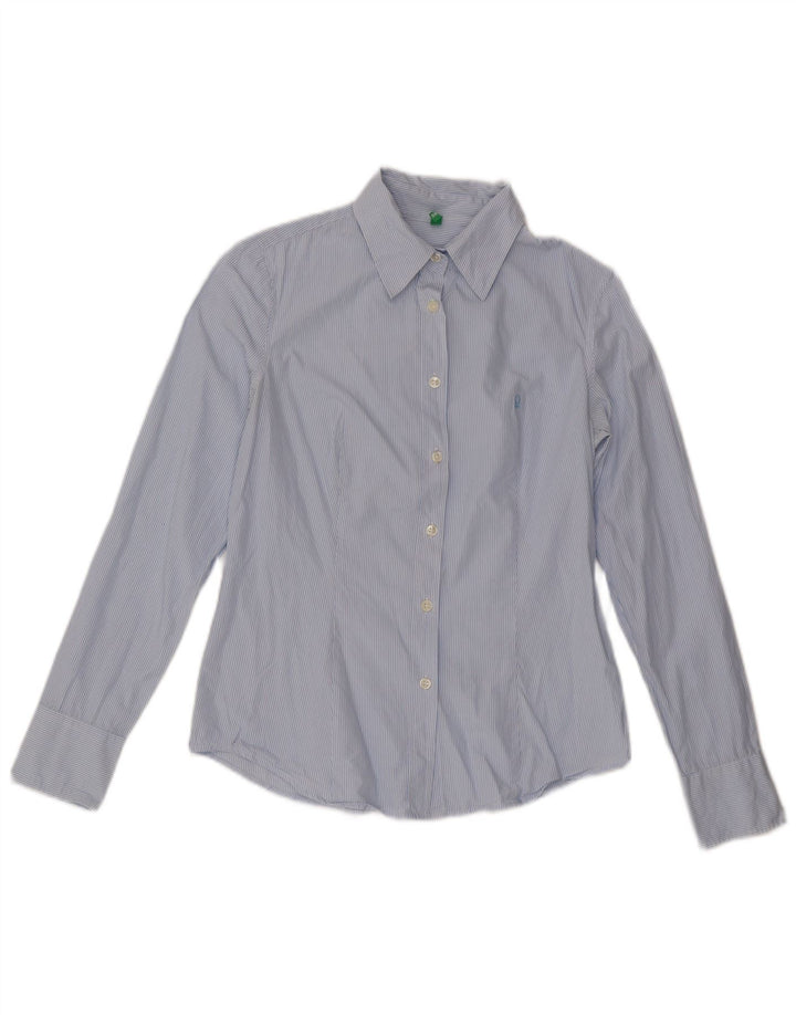 Benetton ženska košulja UK 12 srednje plave pruge