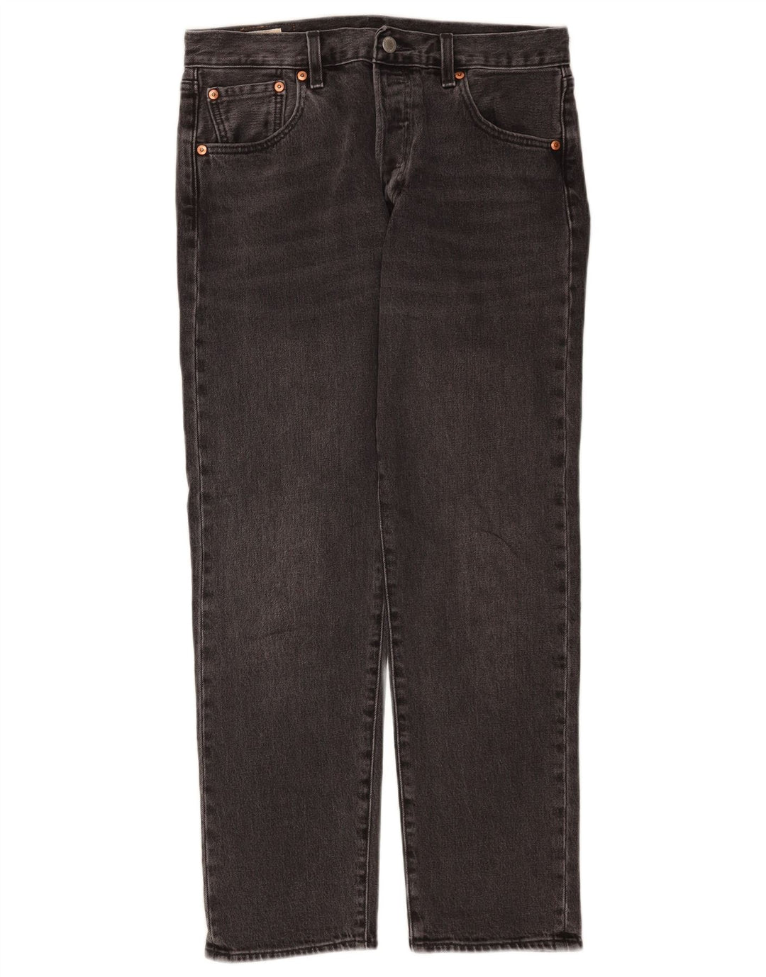 Levi's muške 501 ravne traperice W30 L28 sivi pamuk