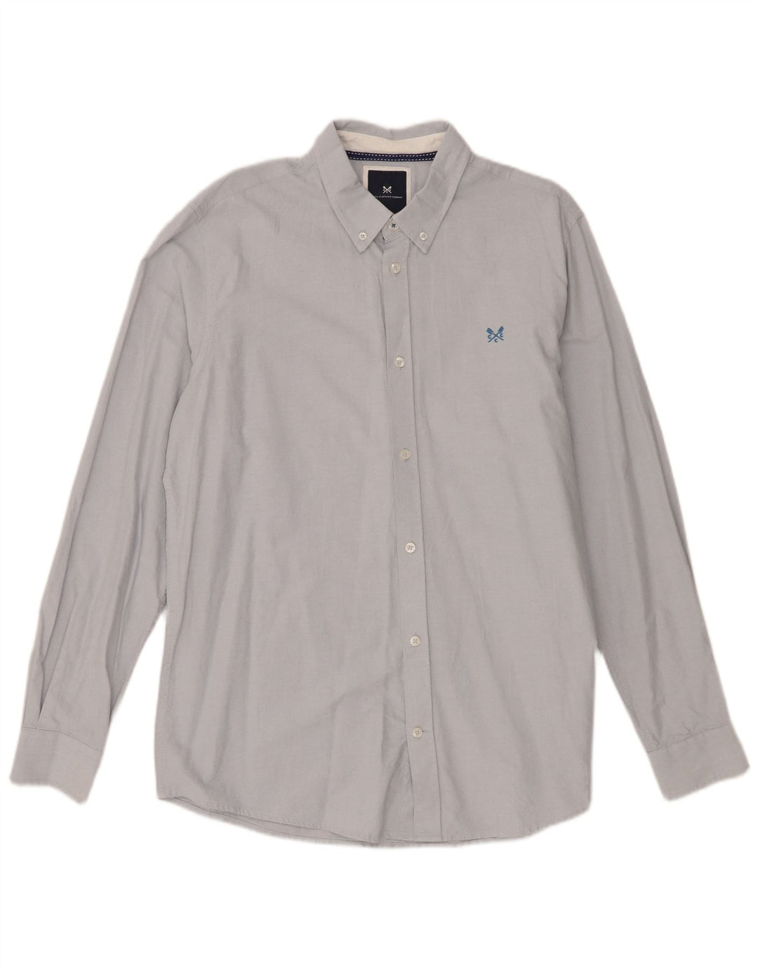 Crew Clothing Muška uska košulja Srednje plavi pamuk