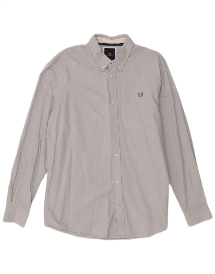 Crew Clothing Muška uska košulja Srednje plavi pamuk
