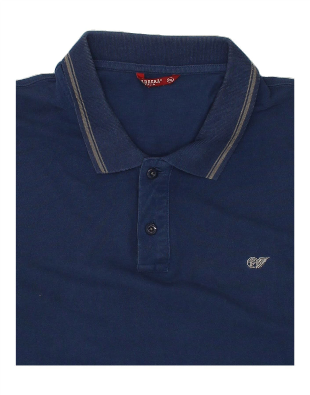 CARRERA Mens Polo Shirt 2XL Navy Blue Cotton Vintage Carrera and Second-Hand Carrera from Messina Hembry 