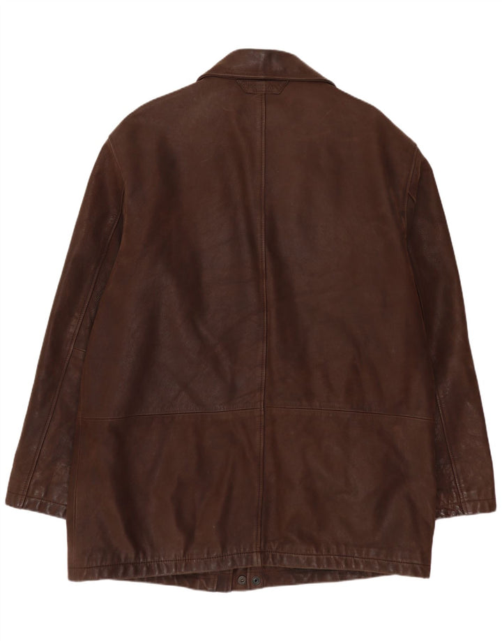 Douglas Mens Leather Jacket UK 42 XL Brown