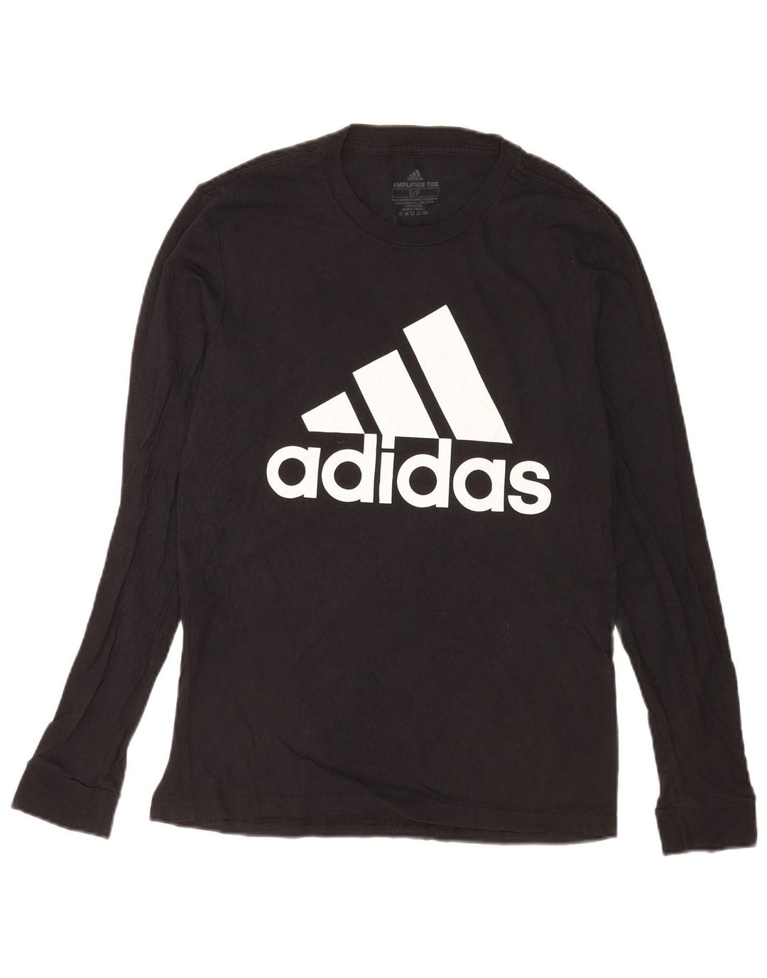 Adidas muška majica dugih rukava s grafikama, mala, crna pamučna