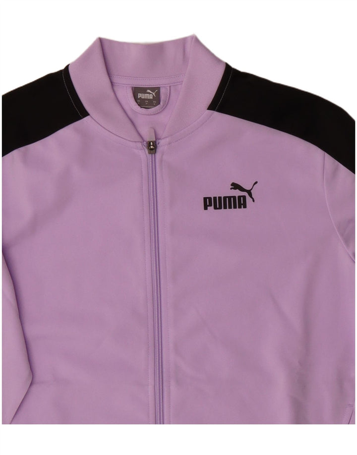 Puma ženska gornja jakna prevelike trenirke UK 10 Small Purple Colourblock