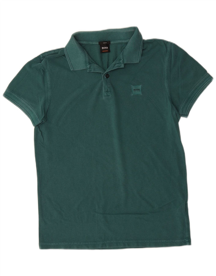 Hugo Boss muška polo majica srednje zelene boje pamuka