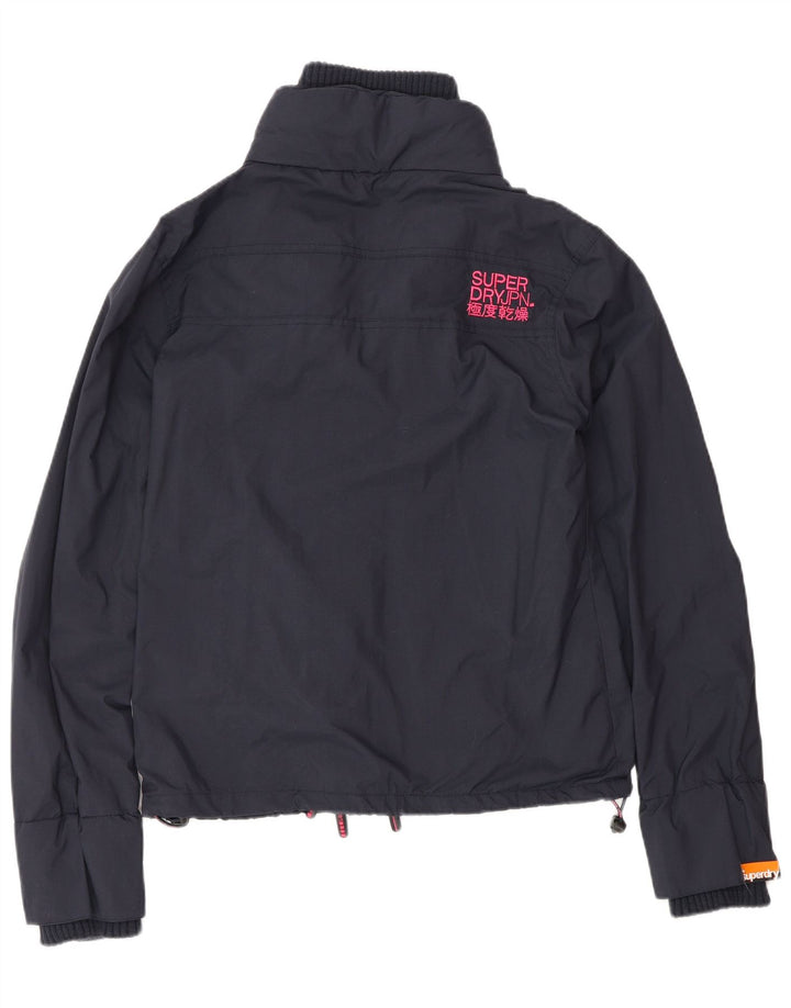 Superdry ženska jakna vjetrovka UK 16 Veliki tamnoplavi najlon
