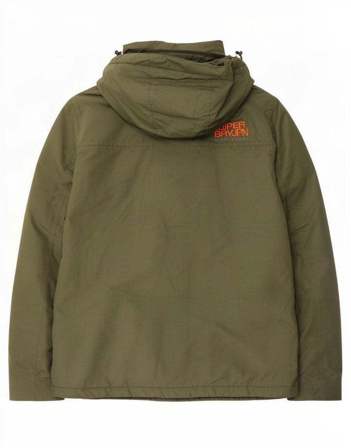 Superdry Mens Windyachter Graphic Windbreaker Jacket UK 38 Medium Green