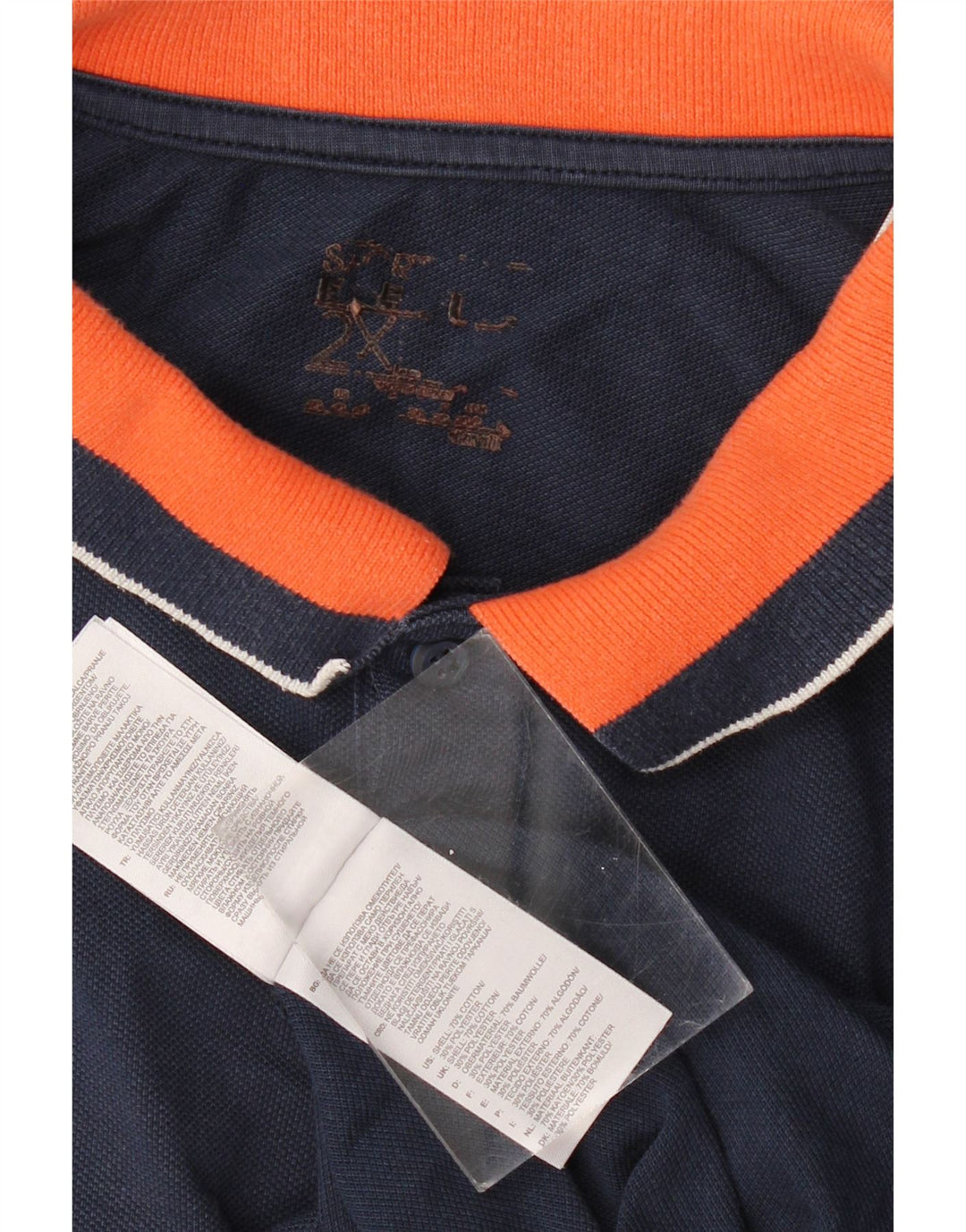 ADIDAS muška polo majica 2XL tamnoplavi pamuk u blokovima boja