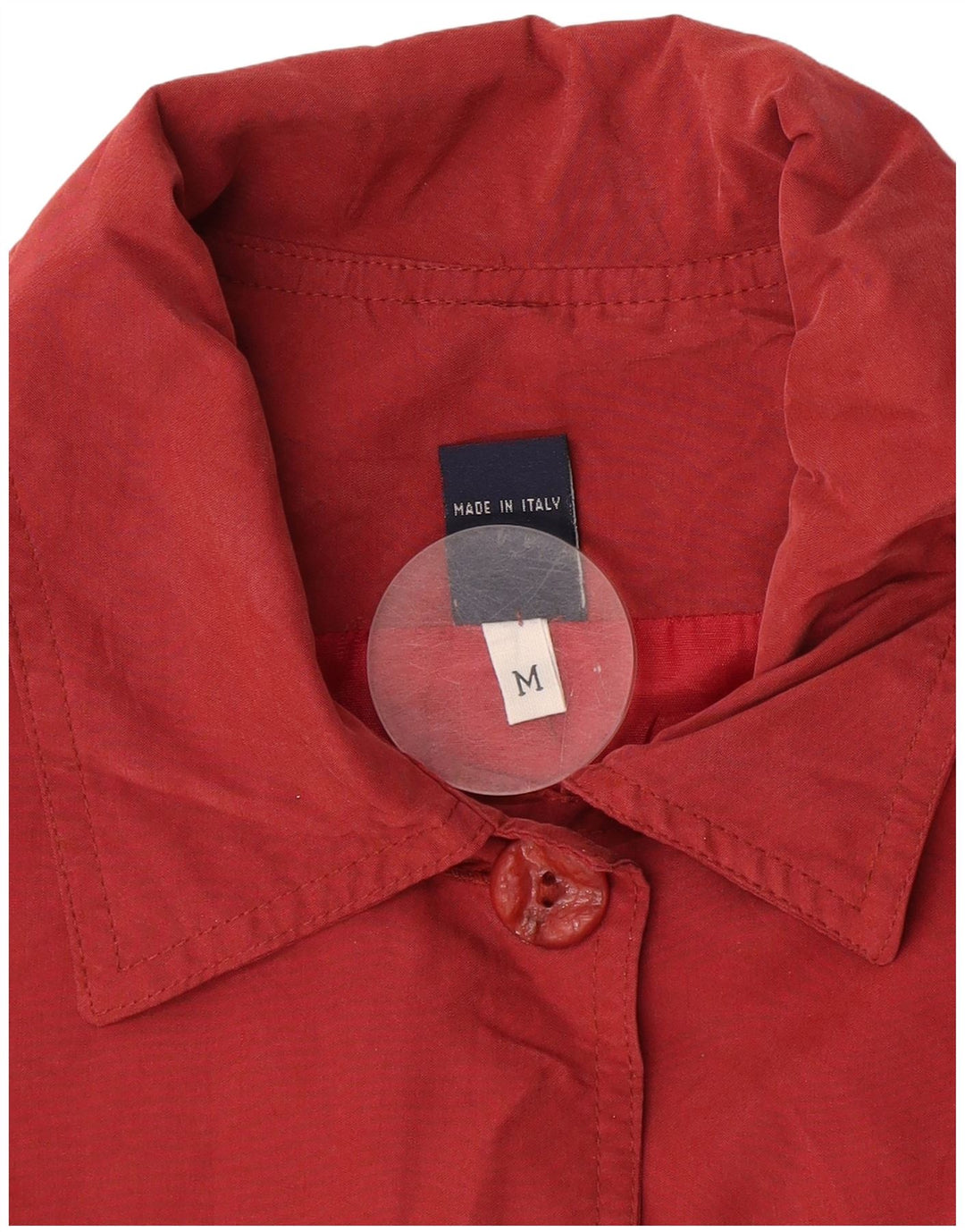 Vintage ženski preveliki kaput UK 14 srednje crvene boje