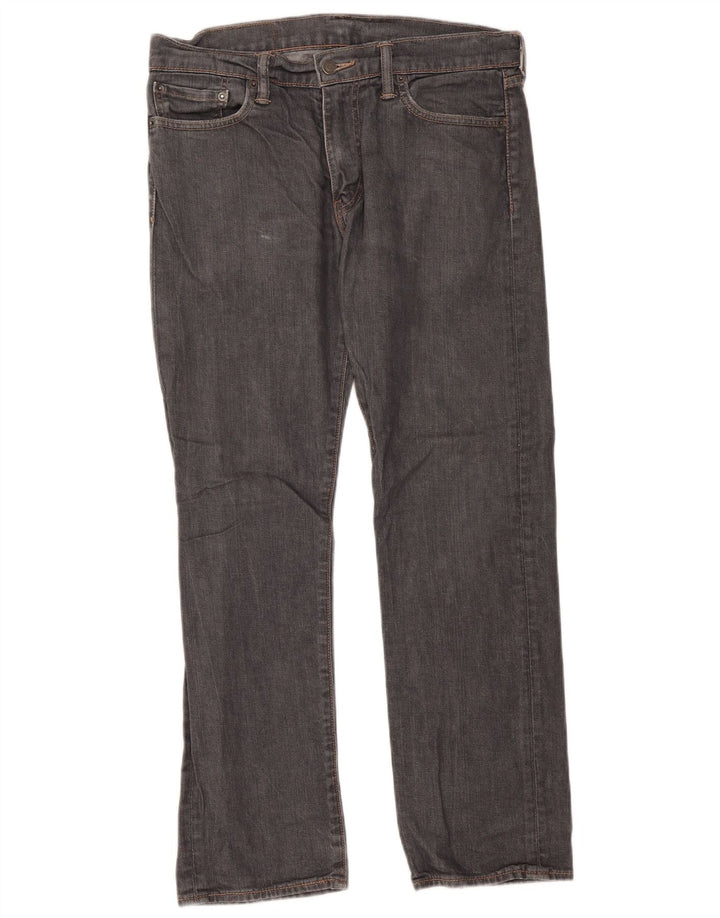Levi's muške 504 ravne traperice W32 L30 sivi pamuk