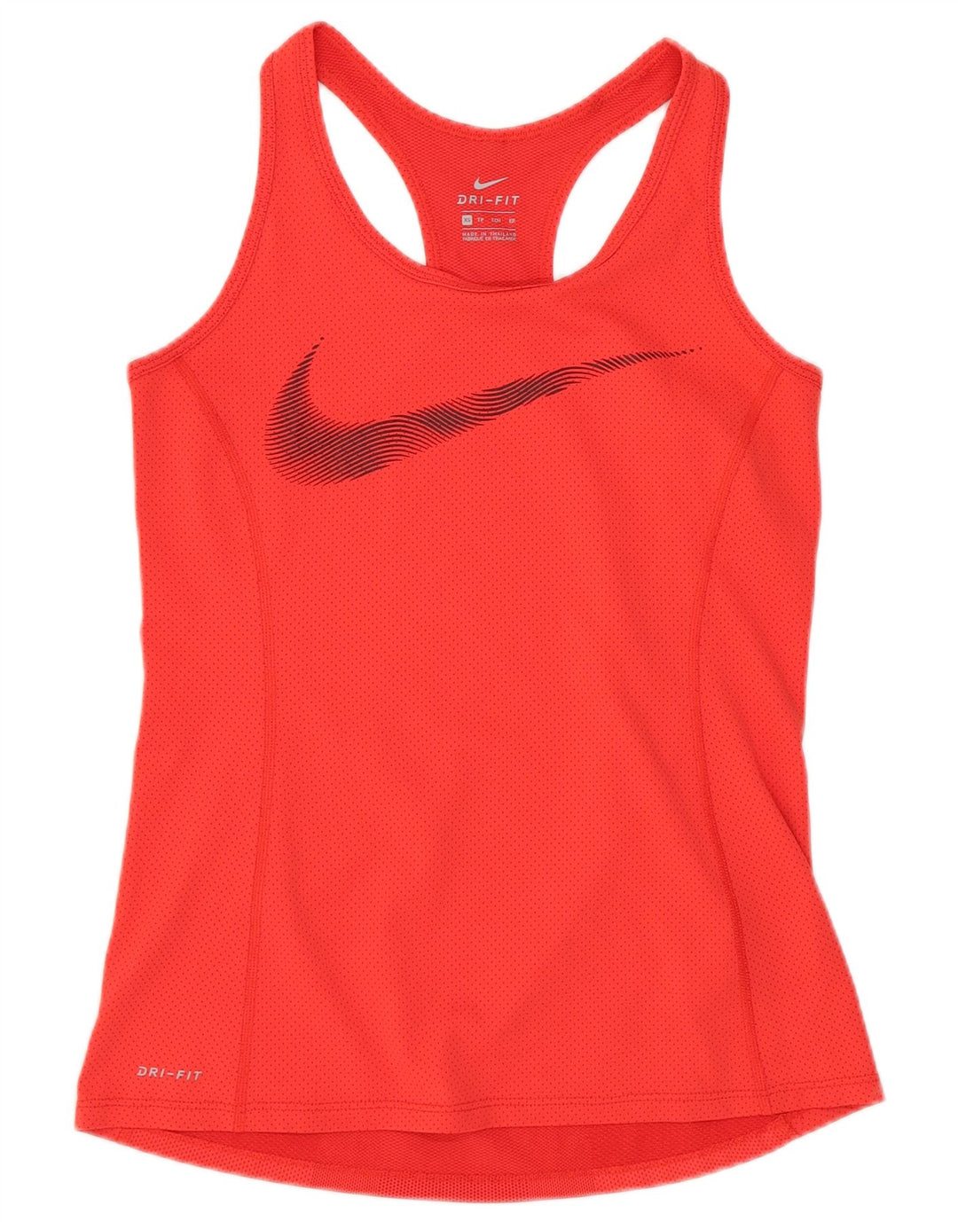 Nike Ženski Dri Fit Graphic Vest Top UK 6 XS Crveni poliester
