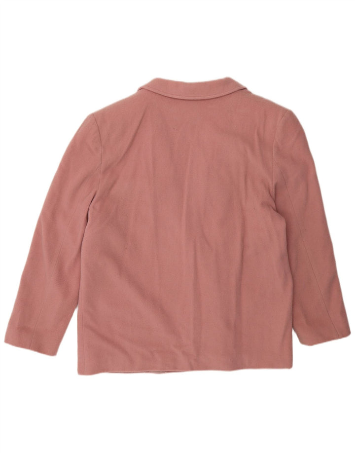 Vintage ženska jakna sa 2 gumba IT 50 XL Pink Wool