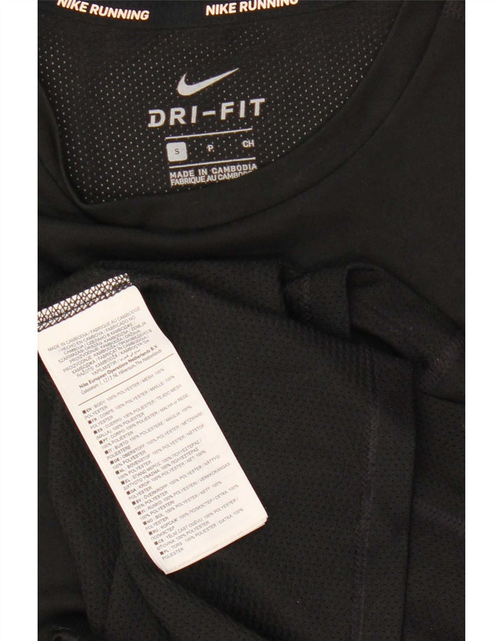 Nike muška Dri Fit majica dugih rukava mala crna poliester