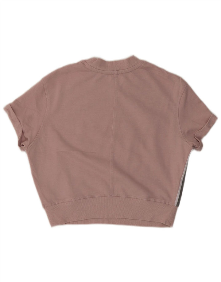 CALVIN KLEIN Ženska prevelika trenirka s grafičkim detaljima UK 10 Small Pink