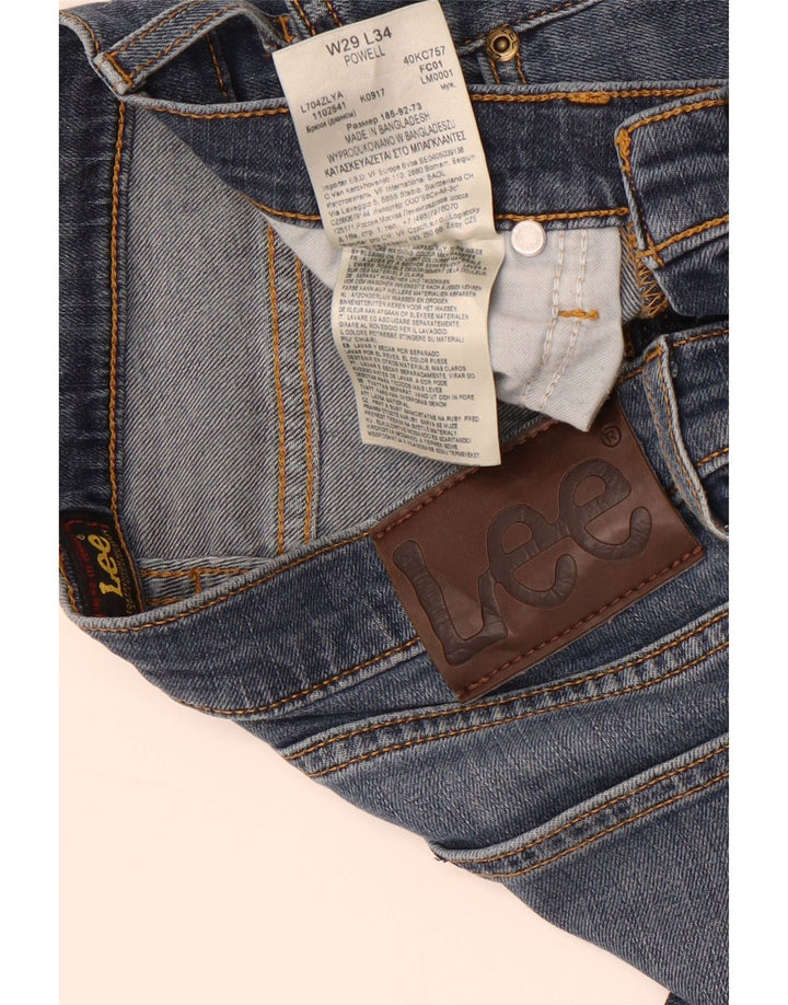 Lee Mens Powell Slim Jeans W29 L31 Plavi pamuk
