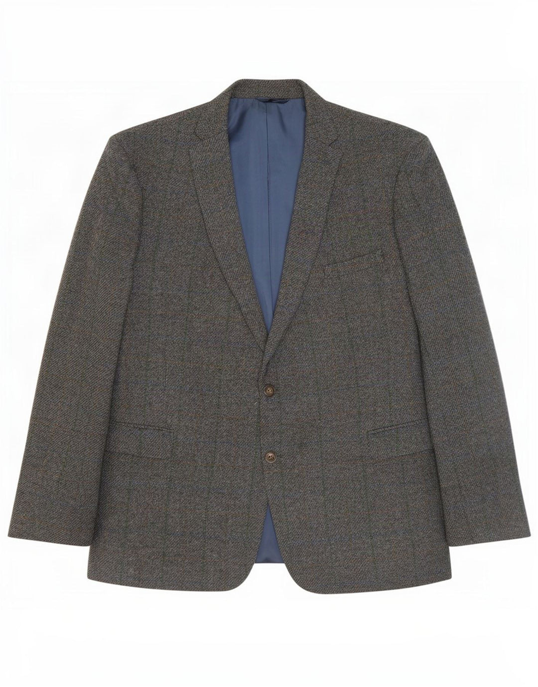 Harris Tweed muški sako sa 2 gumba IT 52 XL siva karirana vuna