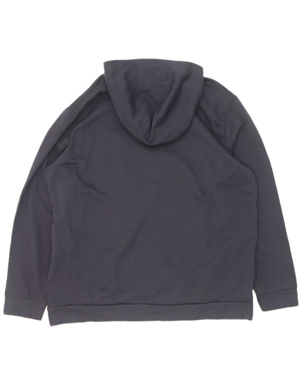 Adidas muška majica s kapuljačom 2XL tamnoplavi poliester