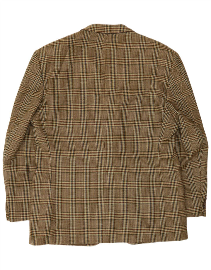 Vintage muška jakna sa 2 gumba UK 40 Large Beige Houndstooth