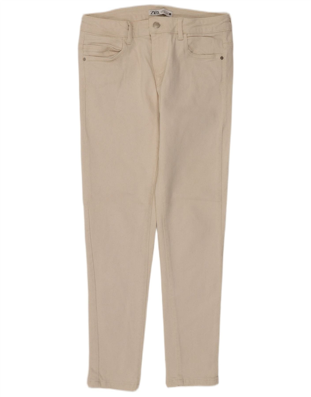 ZARA ženske uske traperice EU 40 srednje W30 L27 prljavo bijele