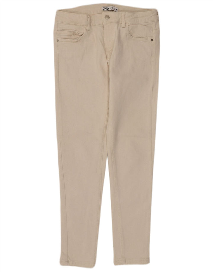 ZARA ženske uske traperice EU 40 srednje W30 L27 prljavo bijele