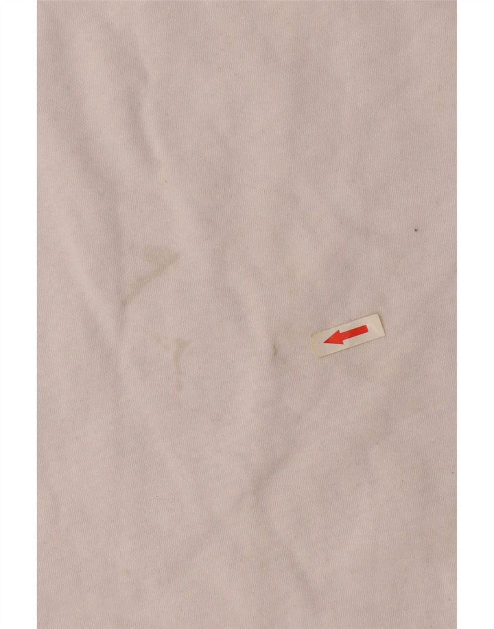 Veliki bijeli pamučni džemper Kappa s grafičkim motivima