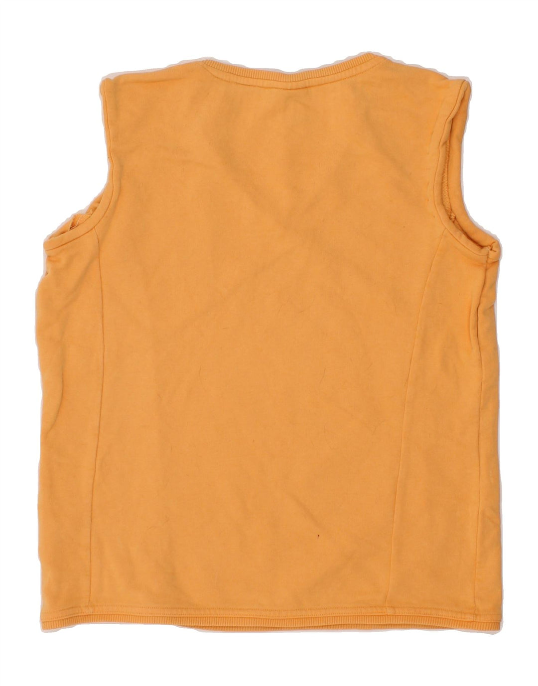ADIDAS Womens Vest Top UK 14 Medium Yellow Cotton Vintage Adidas and Second-Hand Adidas from Messina Hembry 