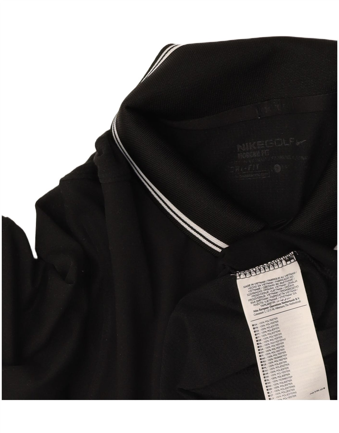 NIKE muška Dri Fit polo majica mala crna poliester