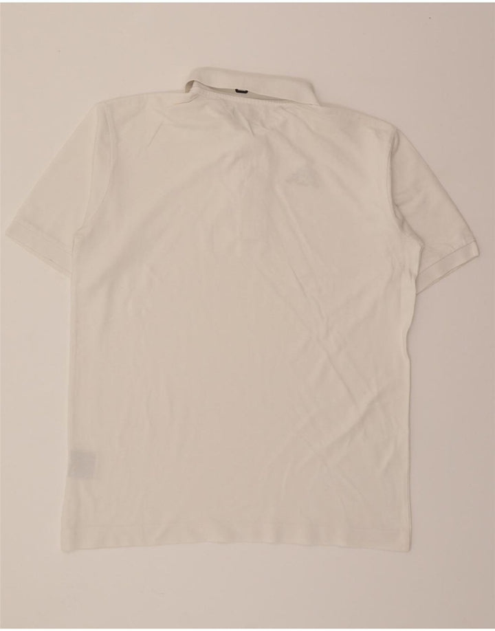 KAPPA Mens Polo Shirt Large White Cotton Vintage Kappa and Second-Hand Kappa from Messina Hembry 