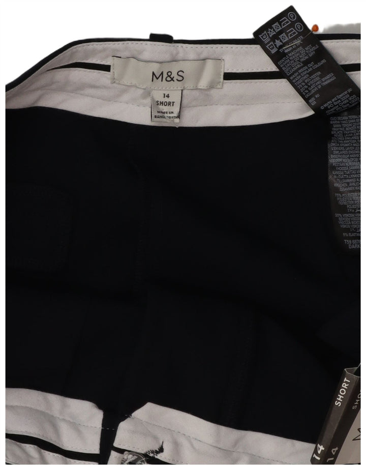 MARKS & SPENCER Ženske chino hlače UK 14 Large W34 L27 Mornarsko plava