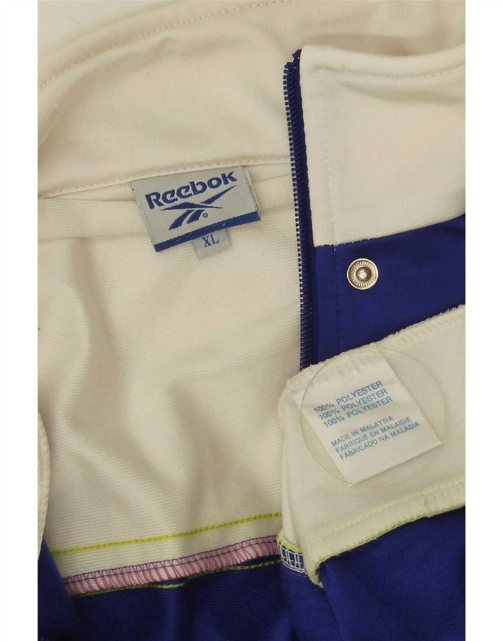 Reebok muška trenirka s grafičkim motivima, gornja jakna XL, poliester plave boje