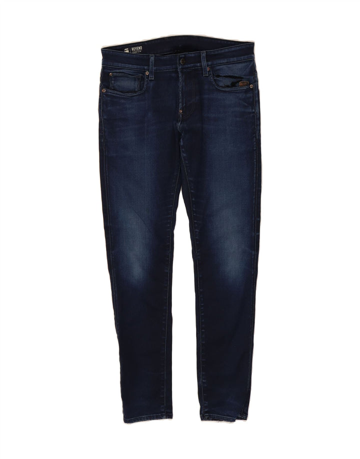 G-STAR Mens Revend Super Slim Jeans W32 L32 Navy Blue Vintage G-Star and Second-Hand G-Star from Messina Hembry 