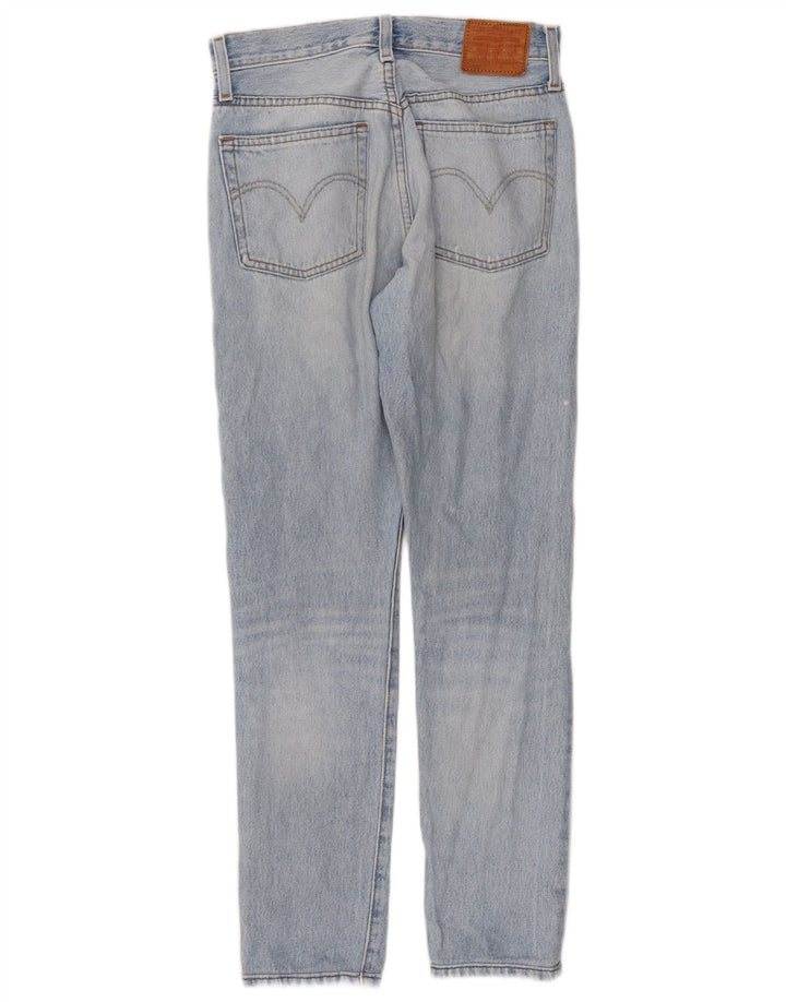 Levi's ženske ravne traperice 501 W25 L30 plavi pamuk