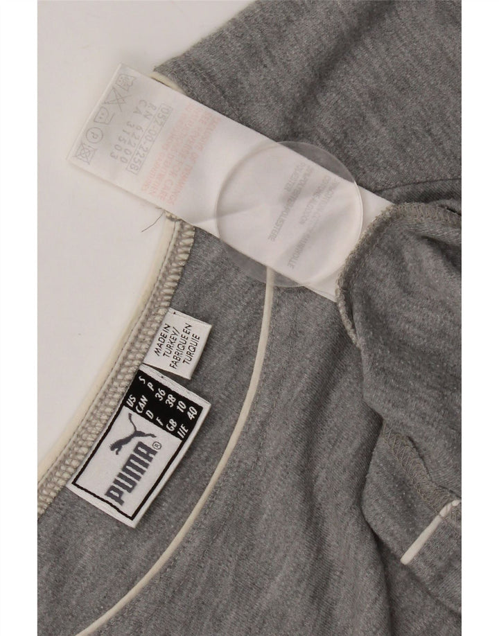 Puma ženska majica dugih rukava UK 10 Small Grey Cotton