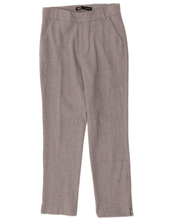 Zara ženske ravne chino hlače XS W24 L26 sive