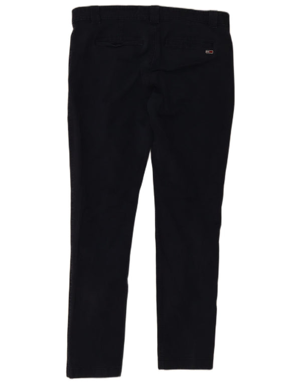 Tommy Hilfiger Mens Slim Chino Trousers W38 L34 Navy Blue Cotton