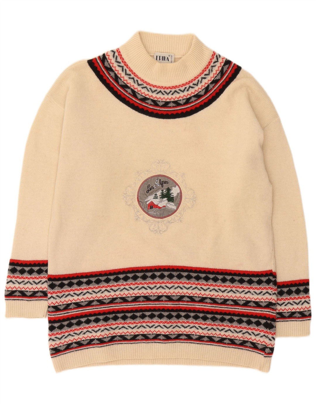 Erika Ženski pulover s velikim ovratnikom UK 16 Large Off White