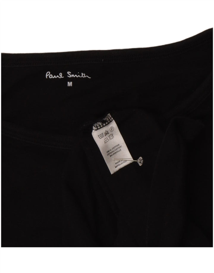 Paul Smith Ženska majica kratkih rukava UK 14 Srednji crni pamuk