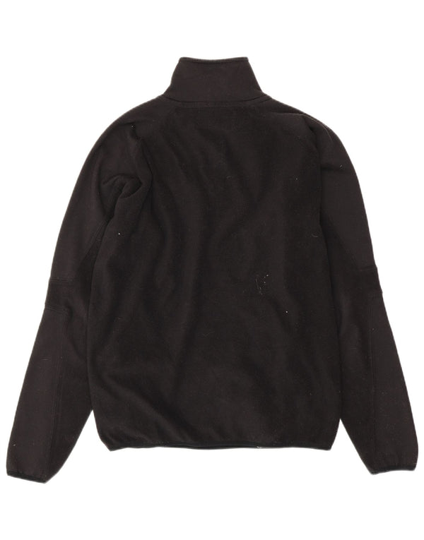 KAPPA Muški džemper od flisa s patentnim izrezom, veliki crni poliester