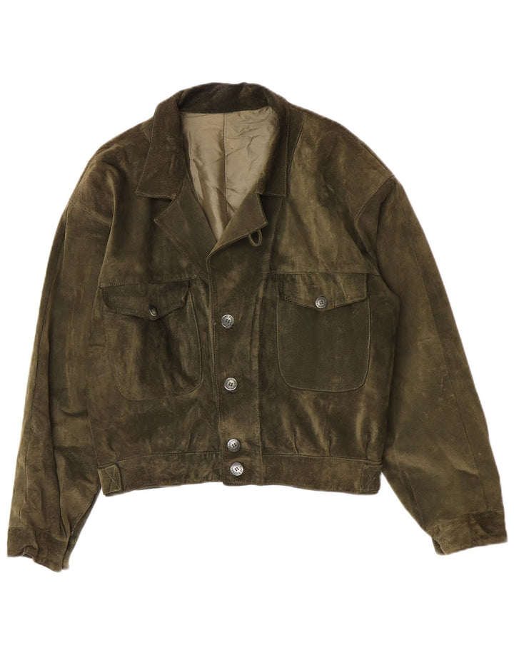 Penelope ženska jakna od brušene kože IT 48 XL kaki koža