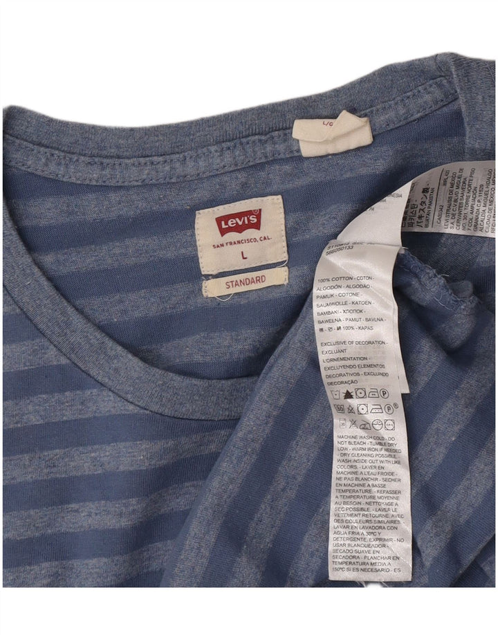 Levi's standardna muška majica kratkih rukava, pamuk s velikim plavim prugama