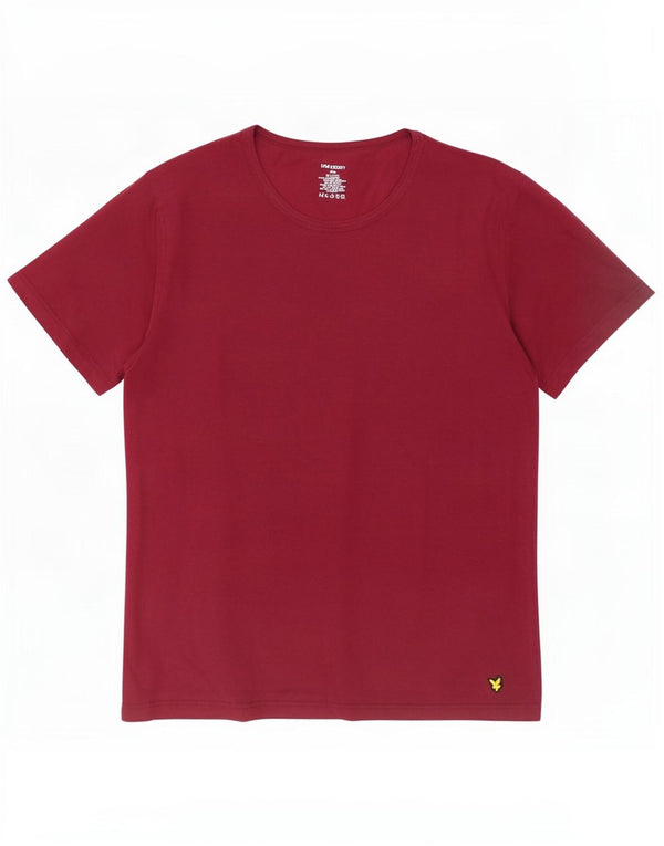 Lyle & Scott ženska majica kratkih rukava UK 20 2XL kestenjasti pamuk