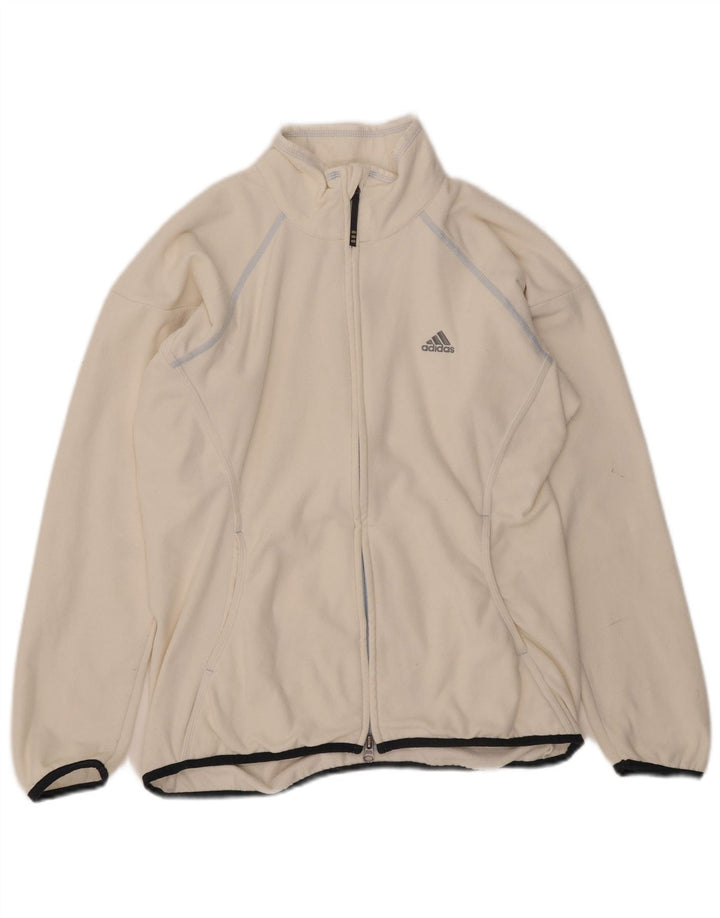 Adidas ženska jakna od flisa Clima 365 UK 14 srednji bijeli poliester