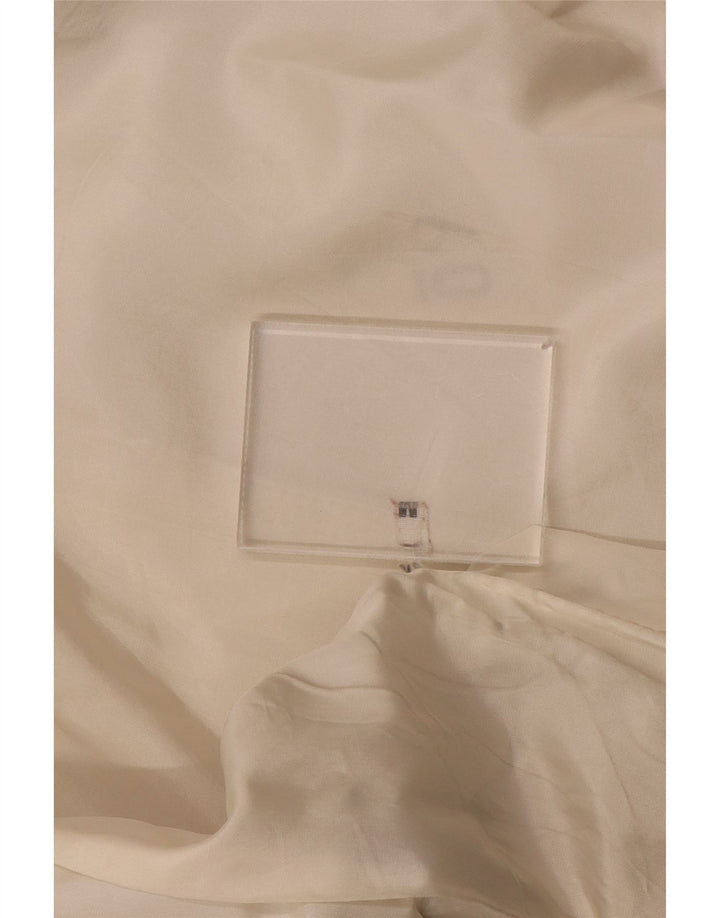 Vintage ženska prevelika jakna s dvostrukim kopčanjem UK 14 Srednje bijela