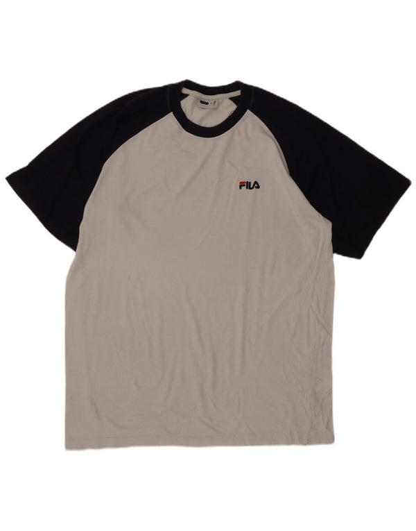 Fila muška majica kratkih rukava XL Sivi Colourblock Pamuk