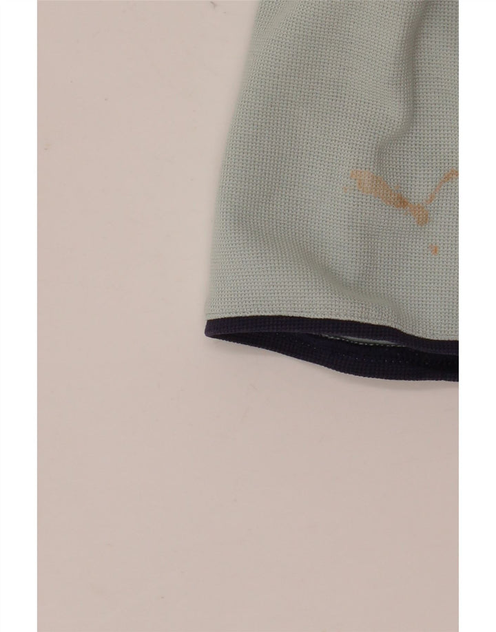 Puma Mens Italia Graphic Polo majica Srednje plavi pamuk