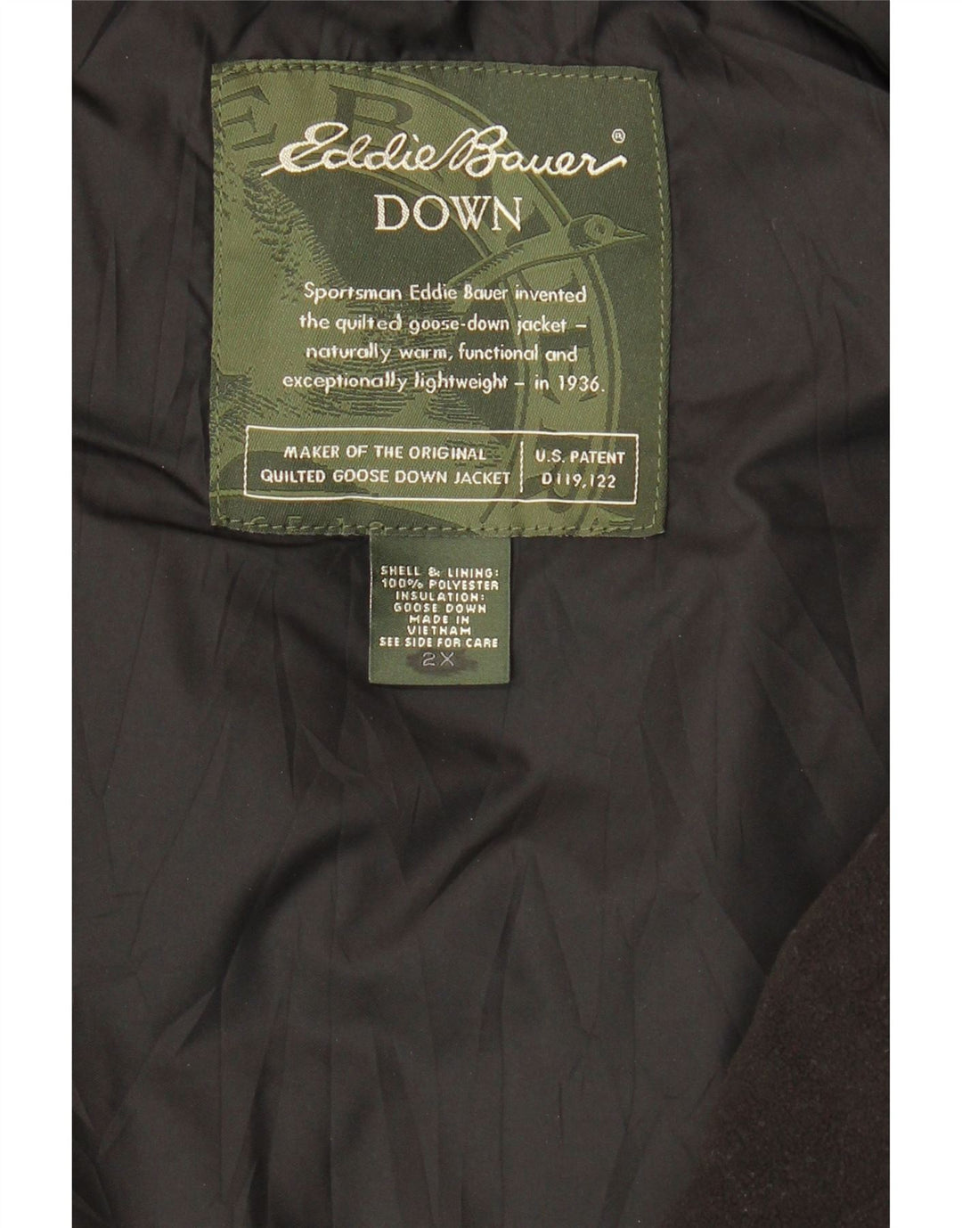 EDDIE BAUER Ženska podstavljena jakna UK 20 2XL crveni karirani poliester
