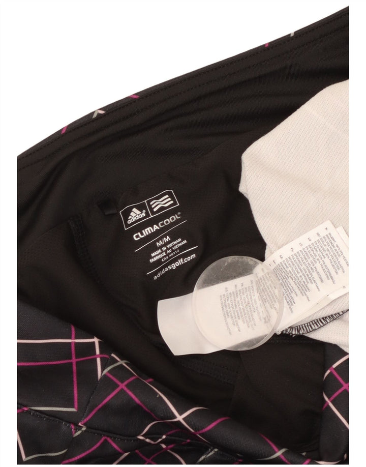 Adidas ženske Climacool kratke hlače UK 14 srednje crne karirane poliestera